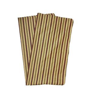 4 Available-Custom Made Curtains Drapes Panels Red Tan Brown Stripe Luxury Heavy